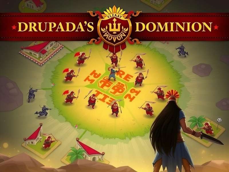 Drupada S Dominion game banner featuring Indian warriors